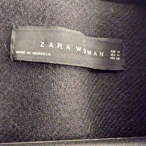 Zara Manteco Tailored Wool Coat Medium - Picture 6 of 12